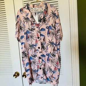 Modcloth Livin' La Vida Aloha Shirt Dress